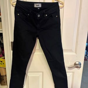 Paige skinny jeans - black denim - S